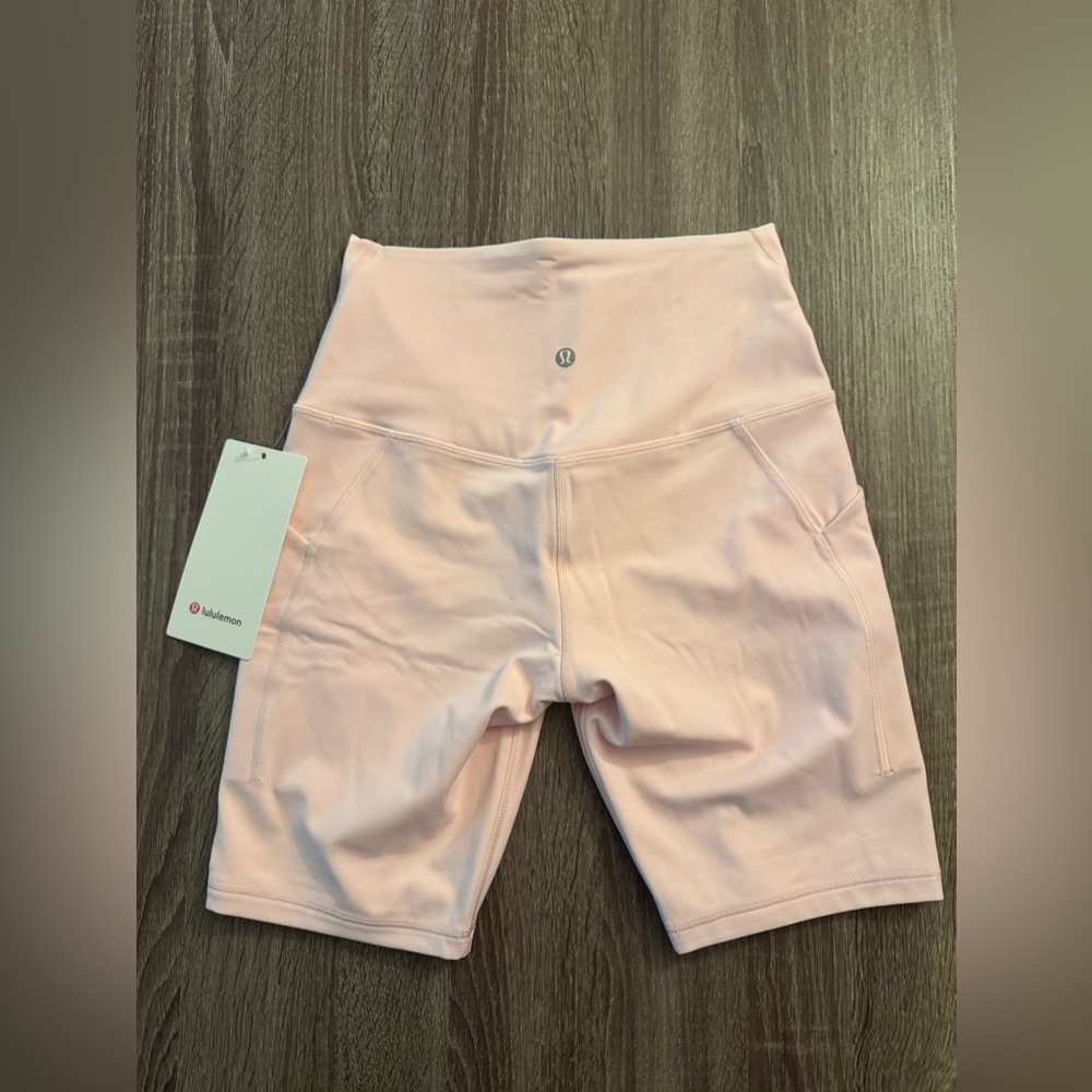 Lululemon Align High-Rise Short 8",w/pockets. Size 6. Strawberry Milkshake.Pink. - Picture 11 of 16